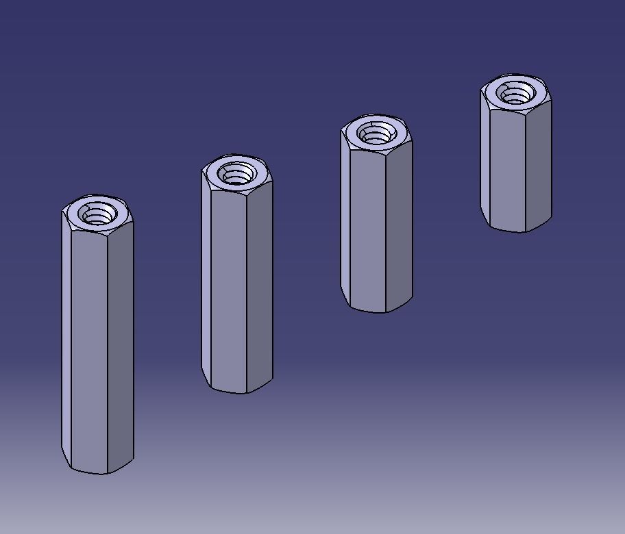 M8 Hexagonal Stud Connector 3D print model_17