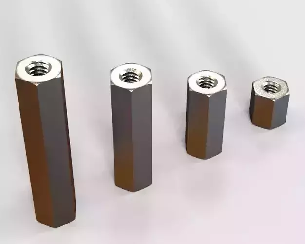 M10 Hexagonal Stud Connector 3D print model