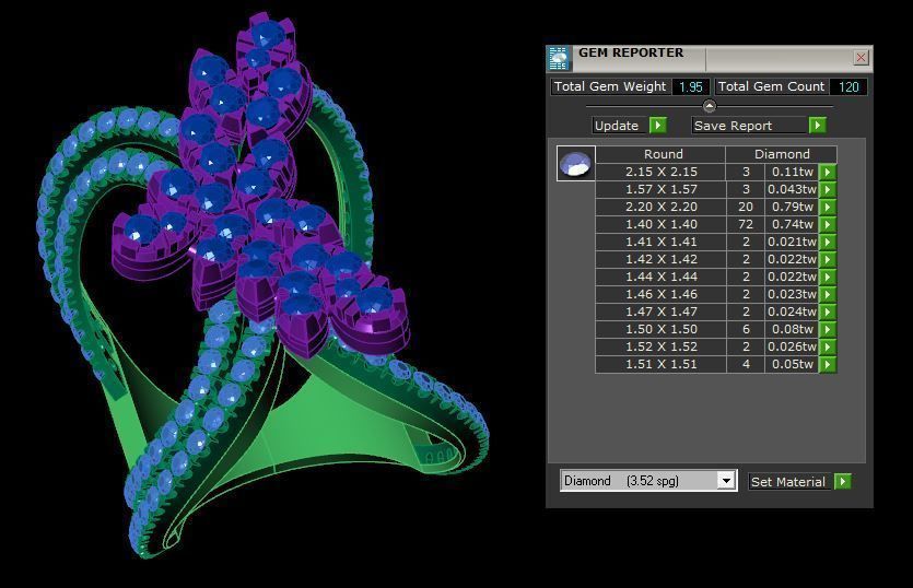 Rings 3D print model_5