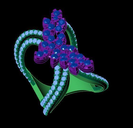 Rings 3D print model_4