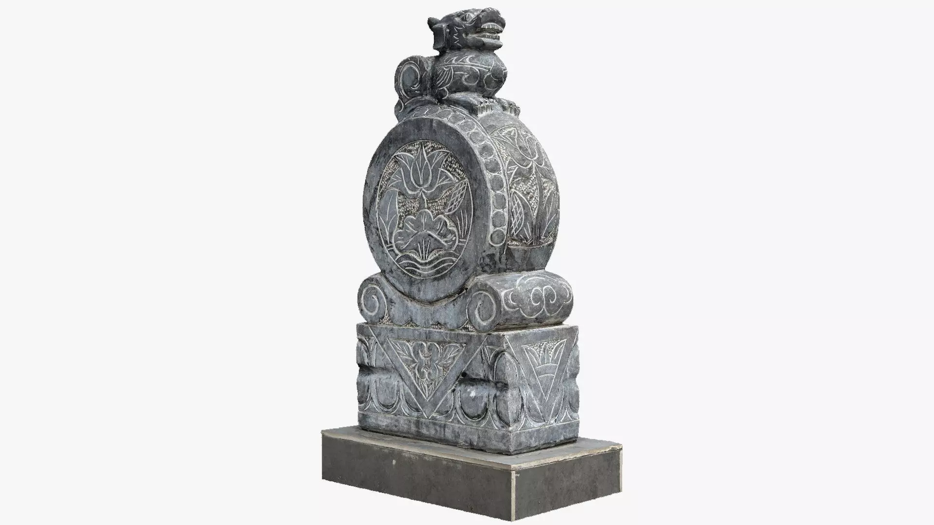 3D scan Chinese Stone Sculpture 3D model_0