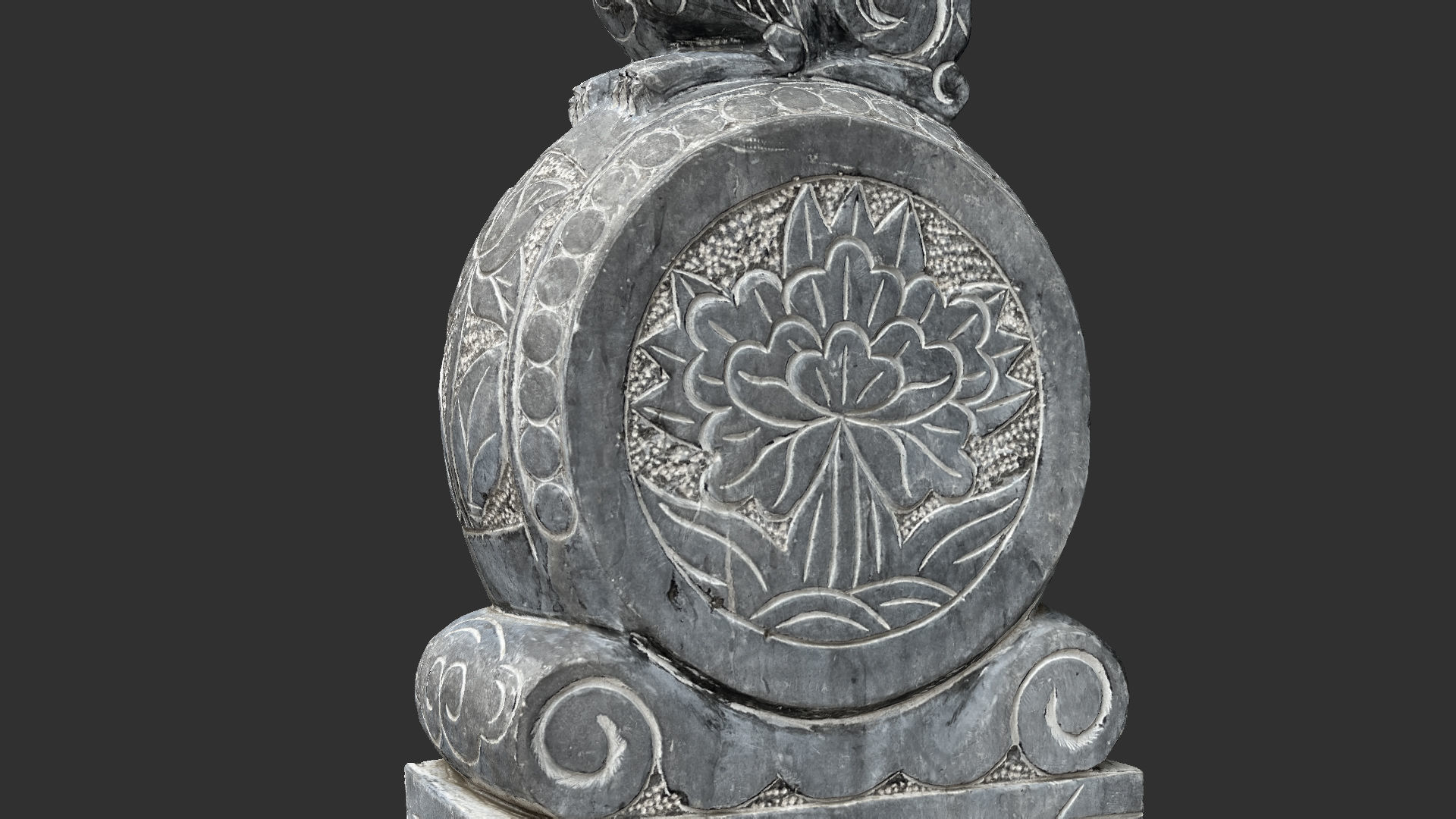 3D scan Chinese Stone Sculpture 3D model_15