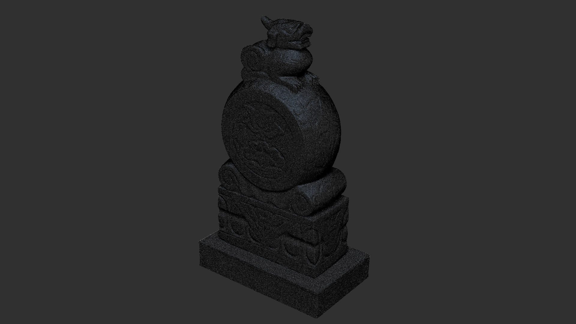 3D scan Chinese Stone Sculpture 3D model_22