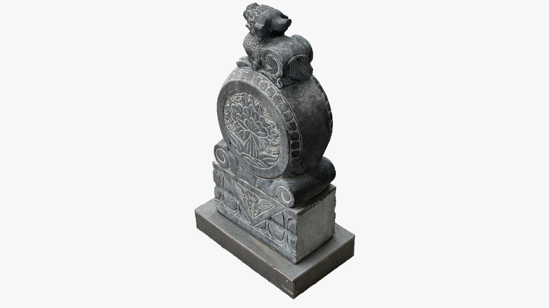 3D scan Chinese Stone Sculpture 3D model_14