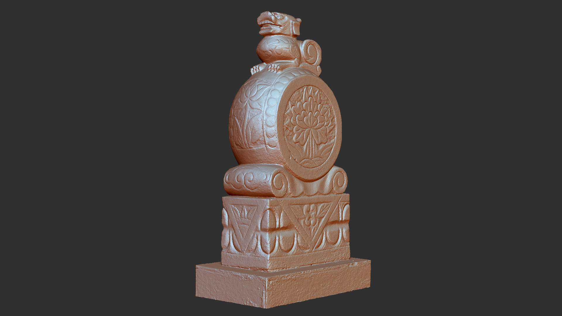 3D scan Chinese Stone Sculpture 3D model_19