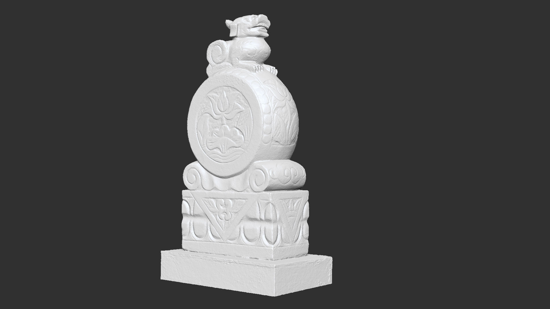 3D scan Chinese Stone Sculpture 3D model_21