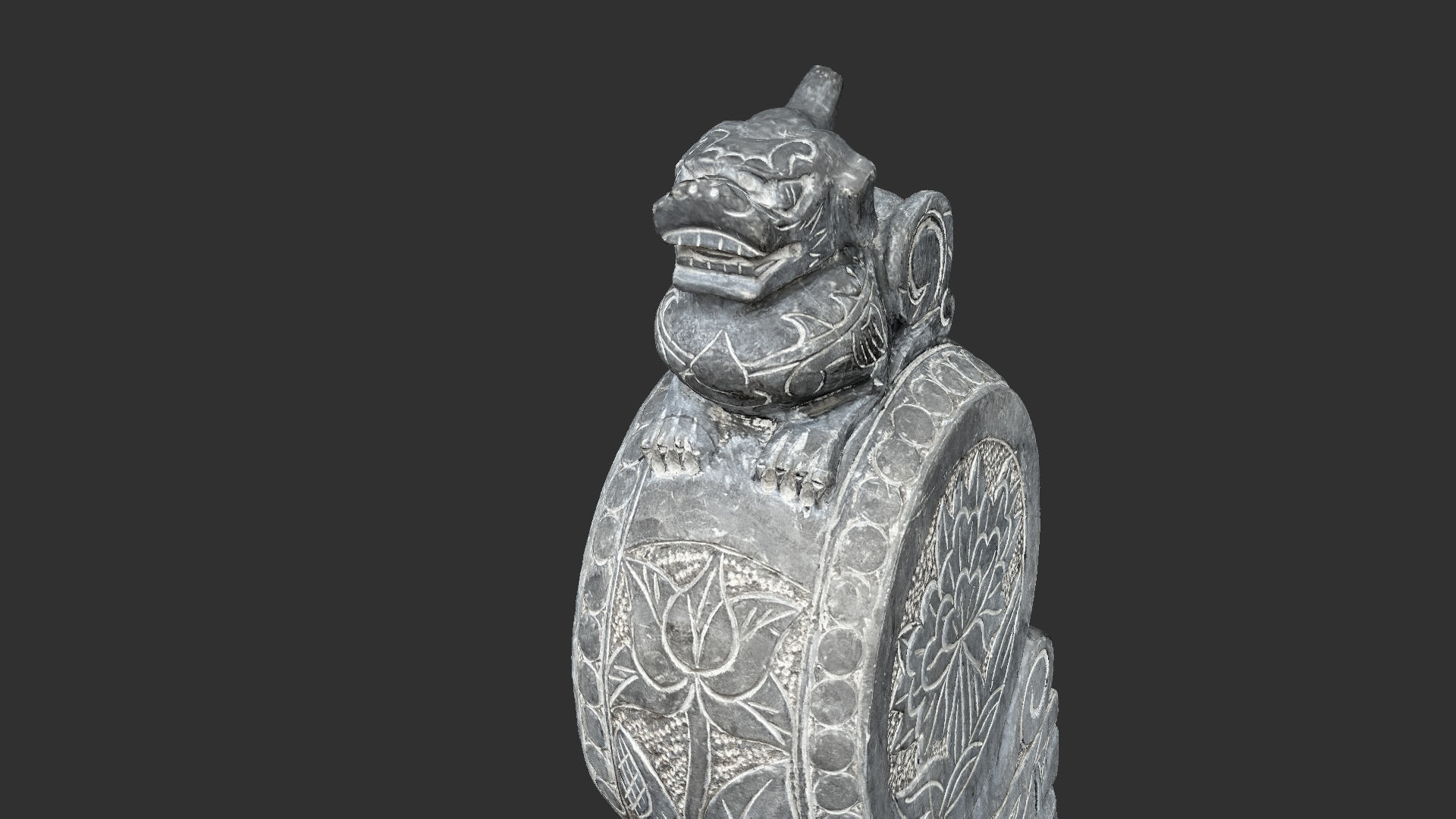 3D scan Chinese Stone Sculpture 3D model_17