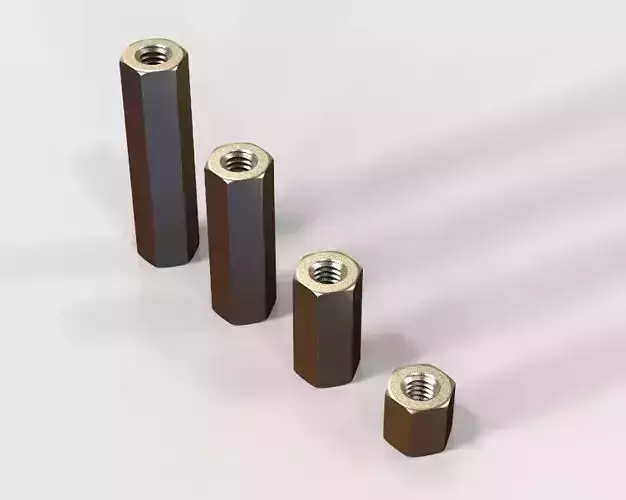  M12 Hexagonal Stud Connector 3D print model