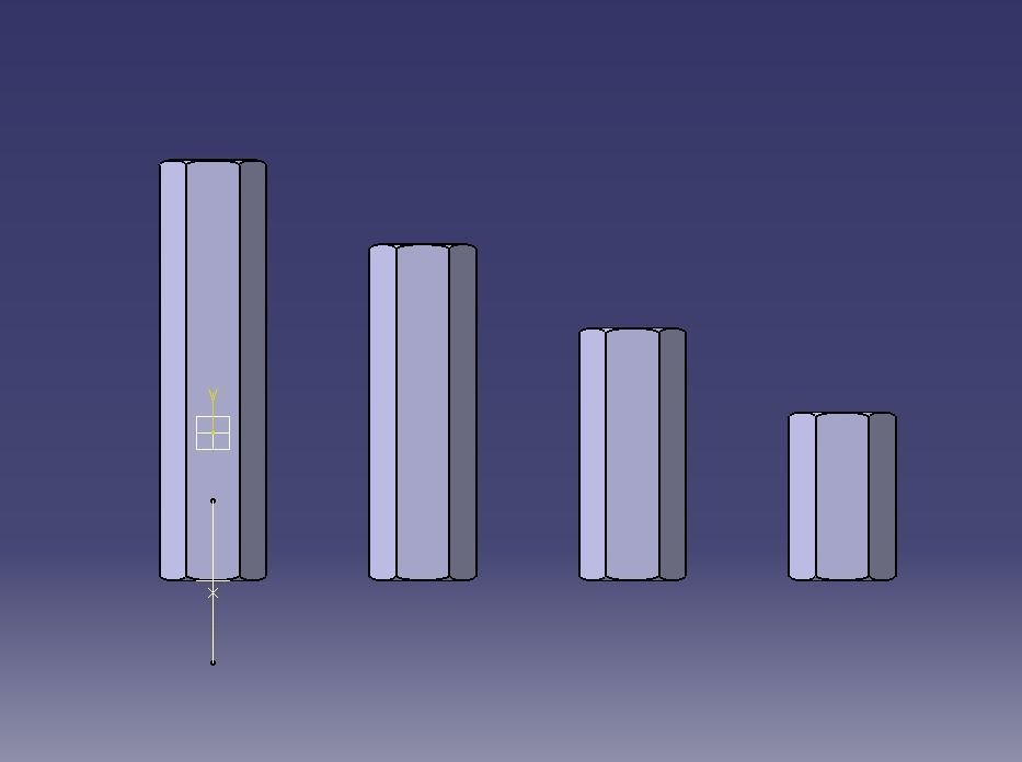 M14 Hexagonal Stud Connector 3D print model_2