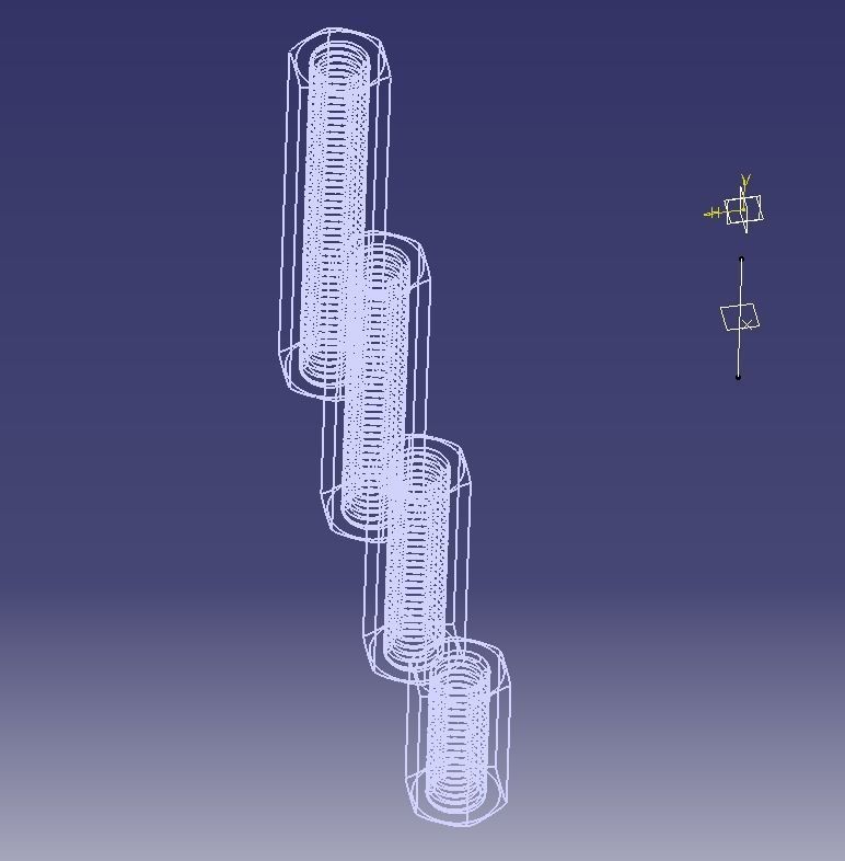 M14 Hexagonal Stud Connector 3D print model_11