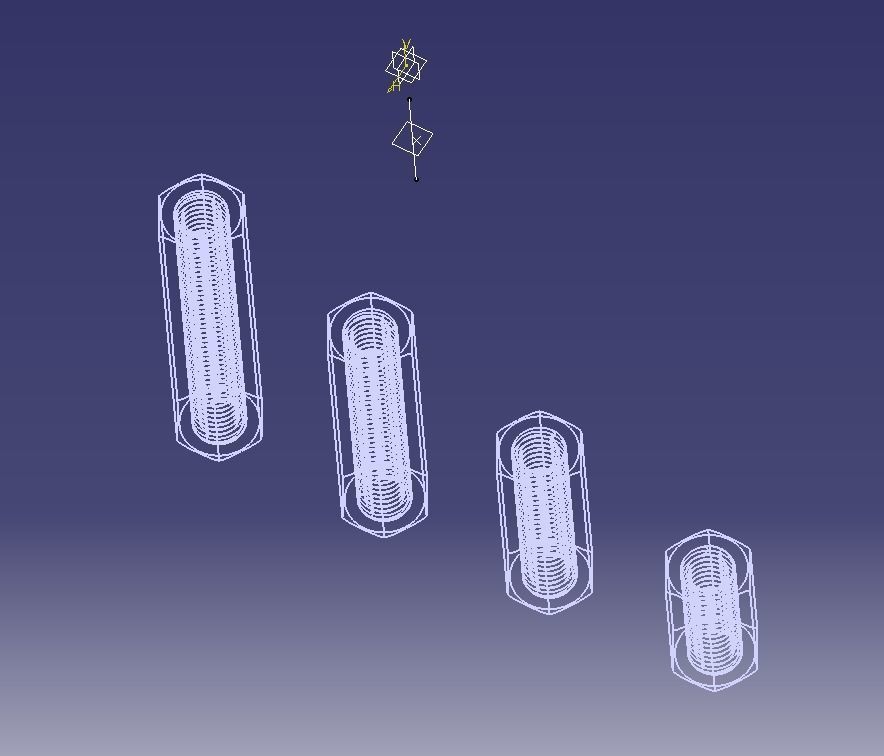 M14 Hexagonal Stud Connector 3D print model_20
