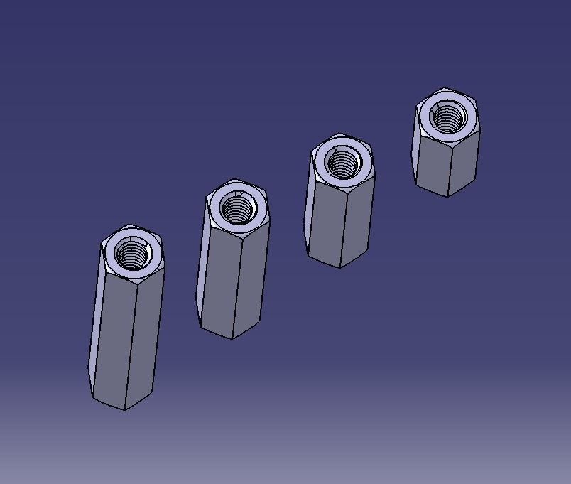 M14 Hexagonal Stud Connector 3D print model_23