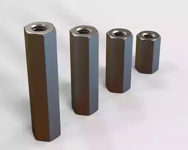 M14 Hexagonal Stud Connector 3D print model
