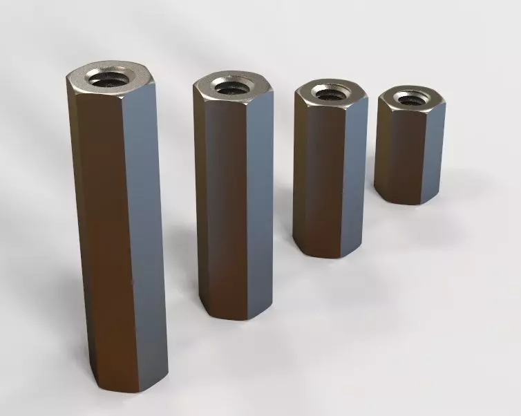 M14 Hexagonal Stud Connector 3D print model_0