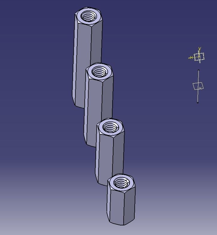 M14 Hexagonal Stud Connector 3D print model_10