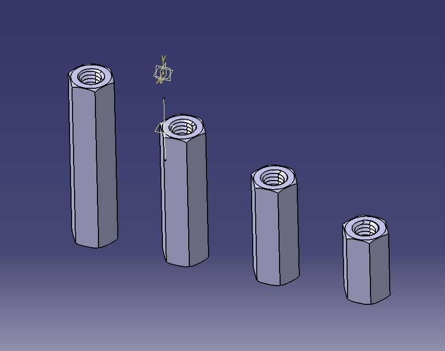 M14 Hexagonal Stud Connector 3D print model_17