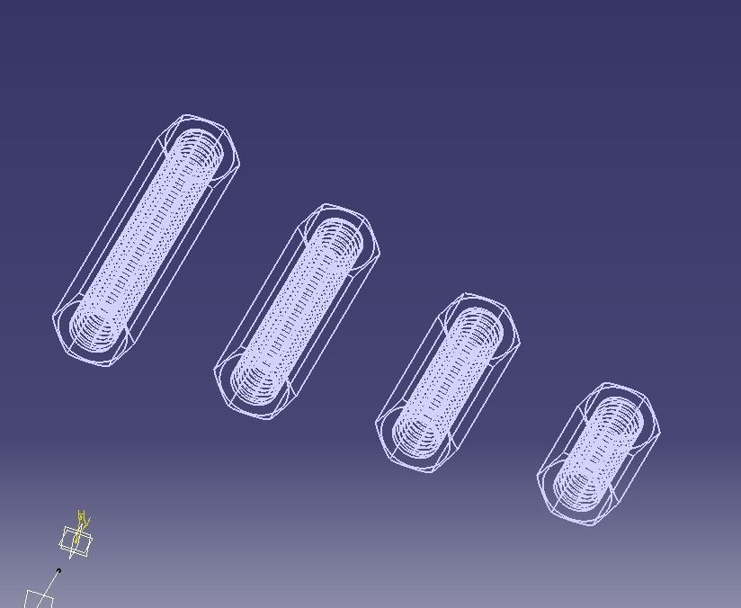 M14 Hexagonal Stud Connector 3D print model_9