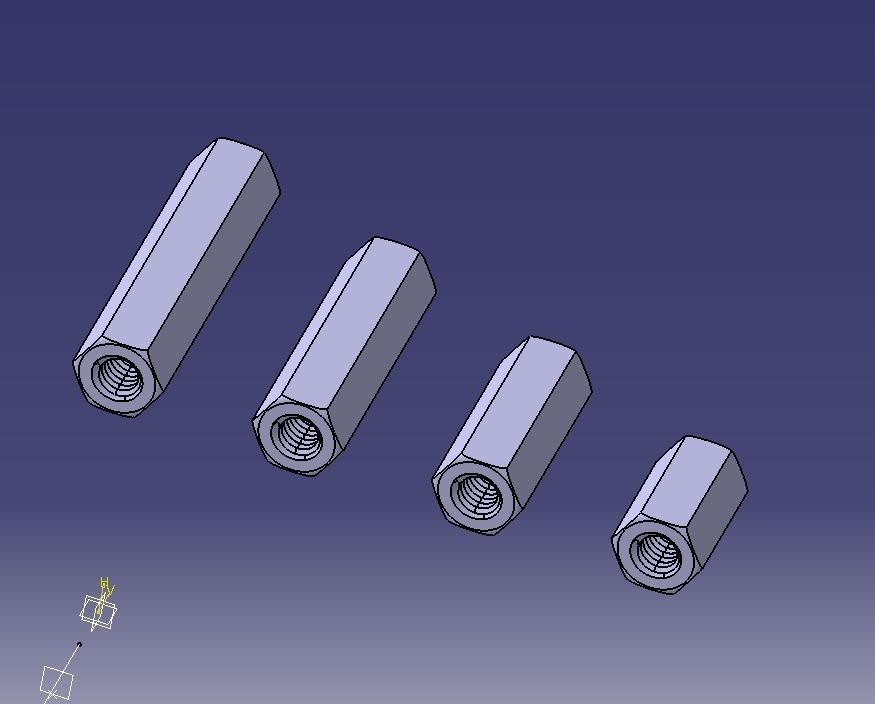 M14 Hexagonal Stud Connector 3D print model_8