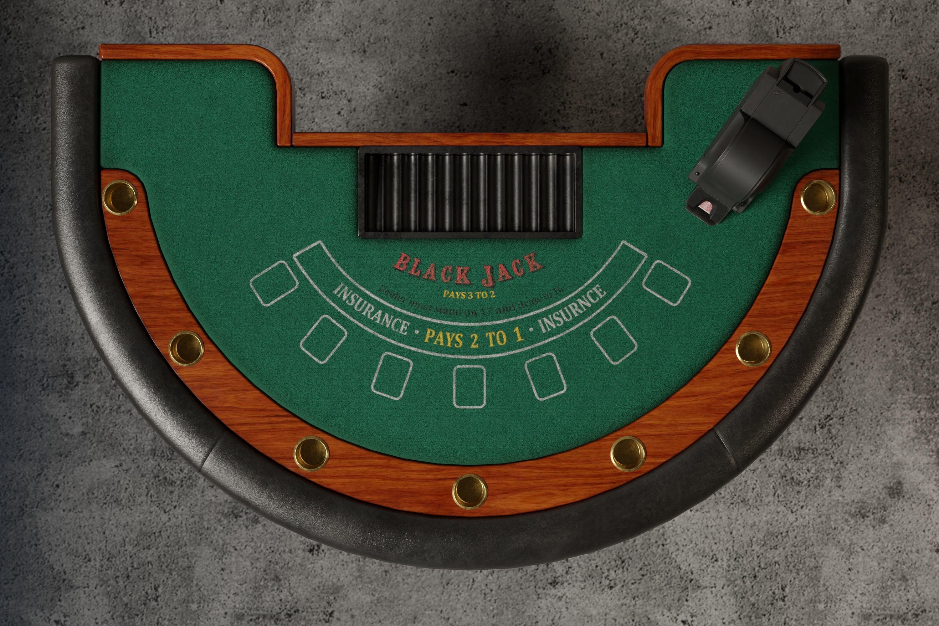 Blackjack Table 3D Low-poly 3D model_8