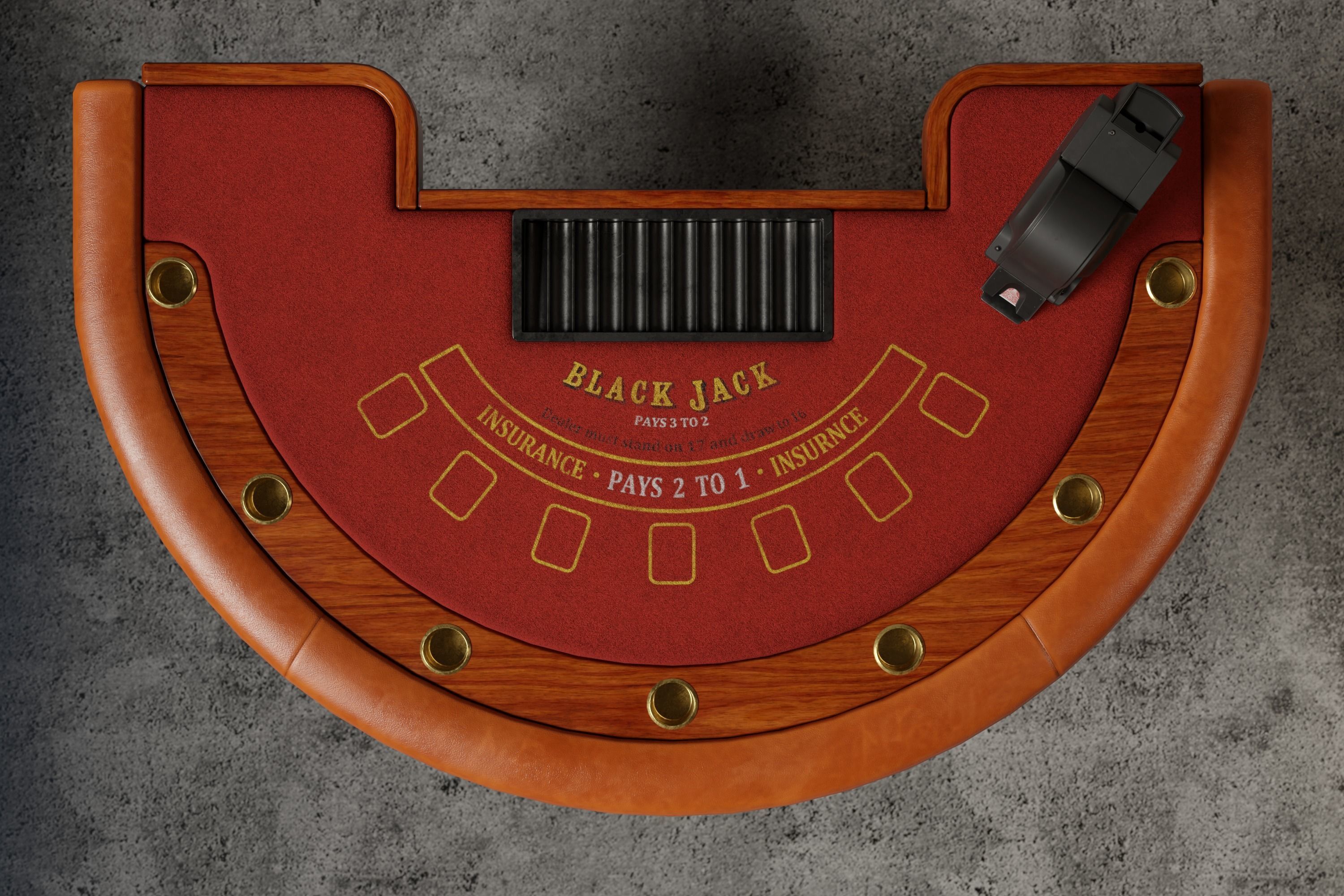 Blackjack Table 3D Low-poly 3D model_7