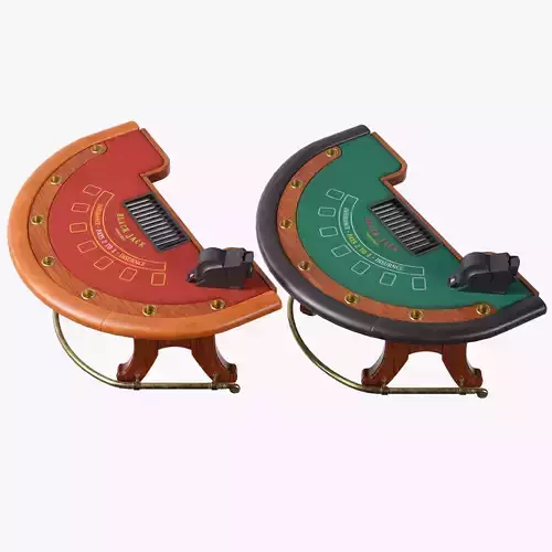 Blackjack Table 3D Low-poly 3D model