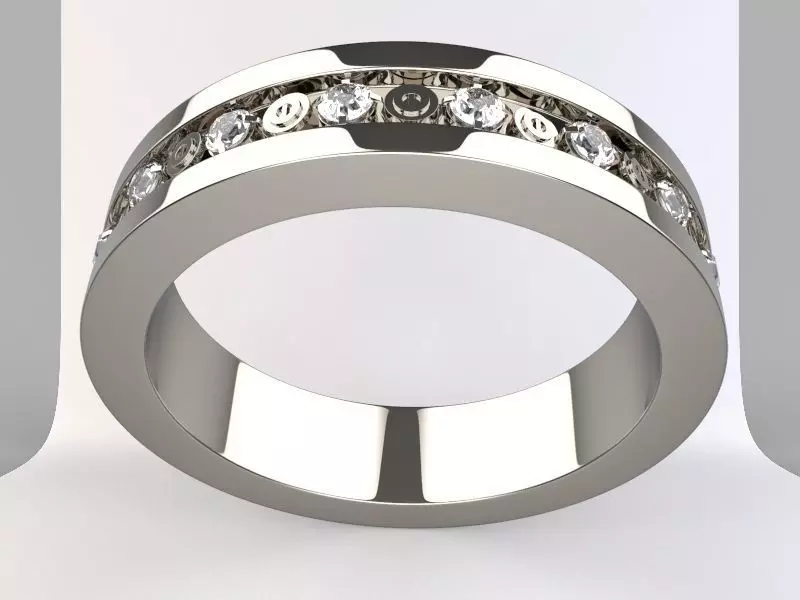 Rock Diamond Rings 3D print model_0
