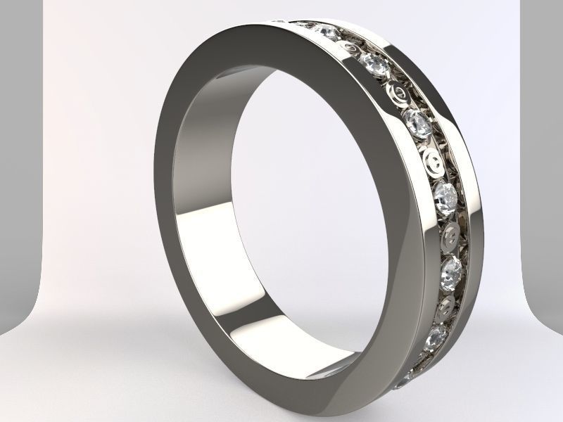 Rock Diamond Rings 3D print model_2