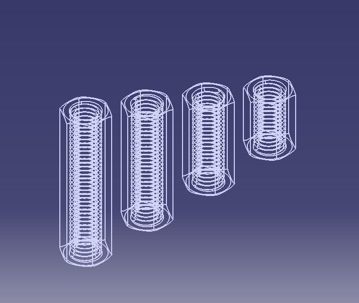 M18 Hexagonal Stud Connector 3D print model_20