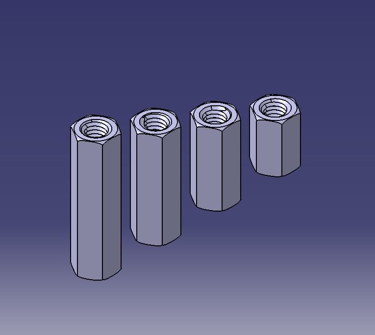 M18 Hexagonal Stud Connector 3D print model_19