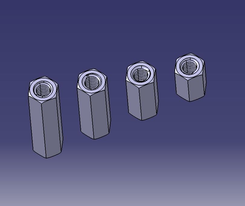 M18 Hexagonal Stud Connector 3D print model_21