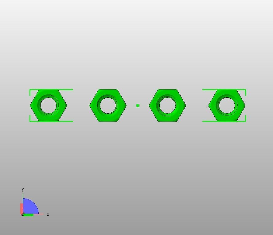 M18 Hexagonal Stud Connector 3D print model_14