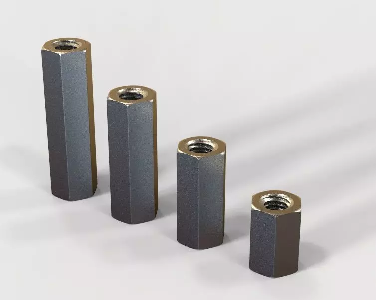 M18 Hexagonal Stud Connector 3D print model_0