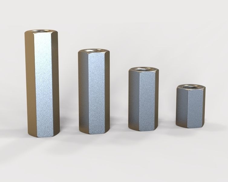 M18 Hexagonal Stud Connector 3D print model_28