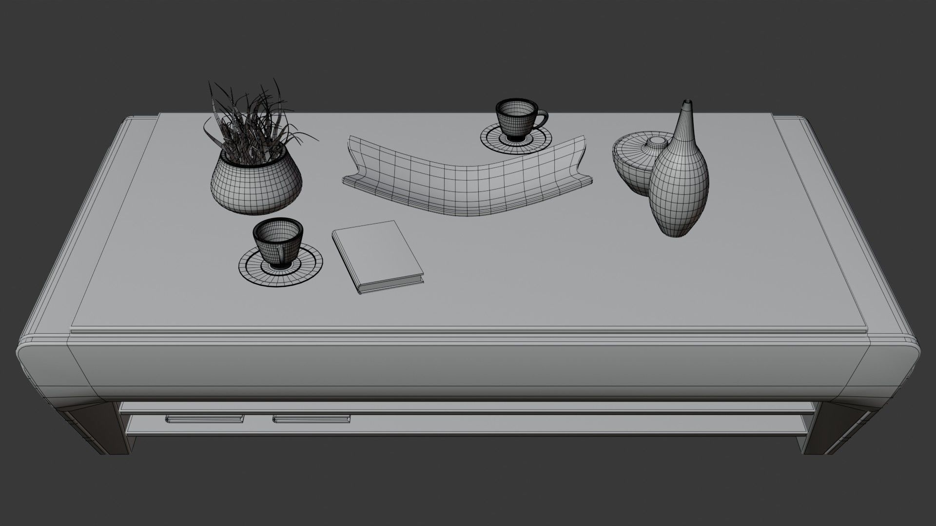 Coffee Table PART19 3D model_11