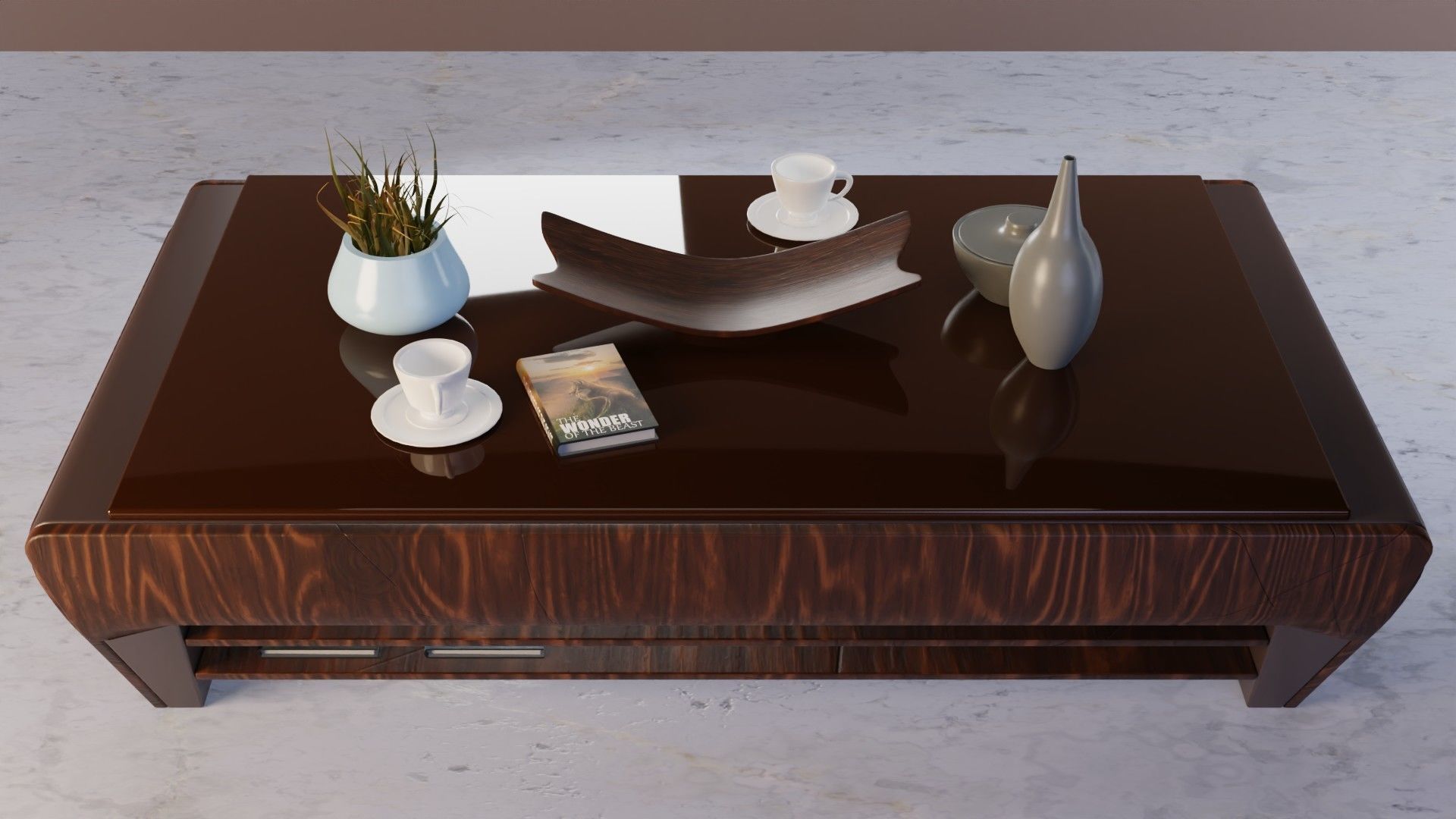 Coffee Table PART19 3D model_4