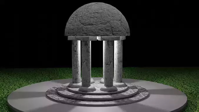 Simple tomb model with texture