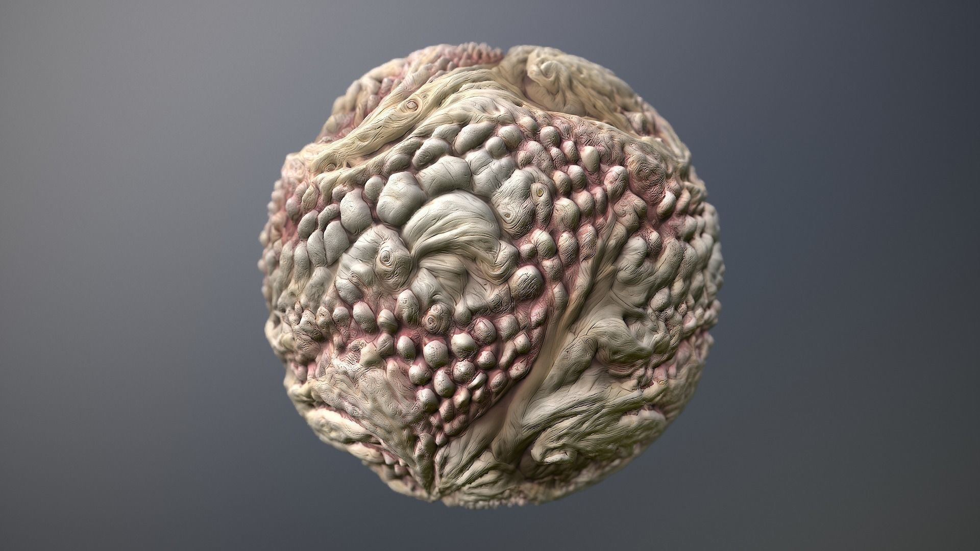 Material Skin Monster 48 Seamless PBR Texture Texture_9