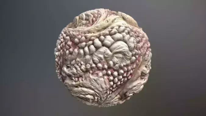 Material Skin Monster 48 Seamless PBR Texture Texture