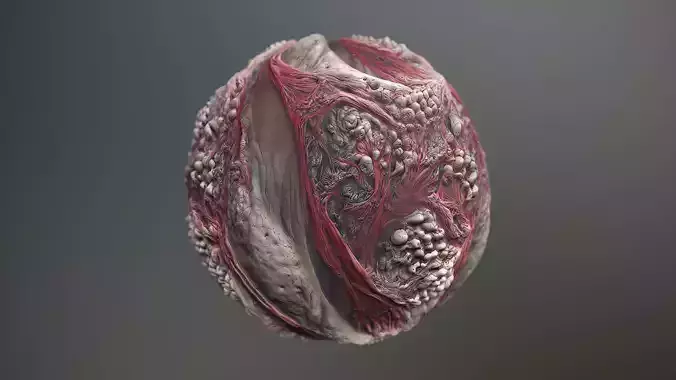 Material Skin Monster 45 Seamless PBR Texture Texture
