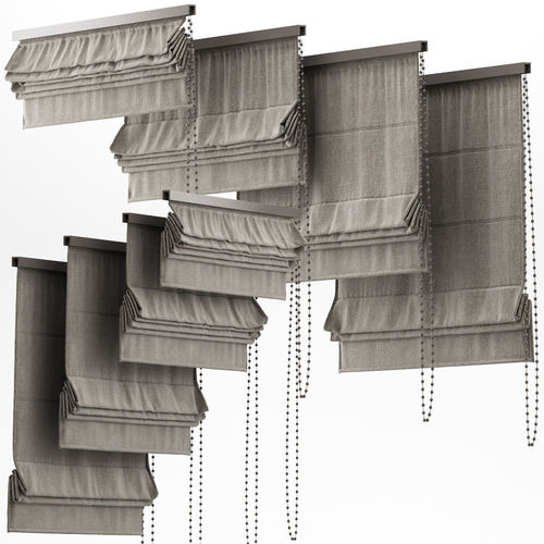 Curtains 21 Blinds 3D model