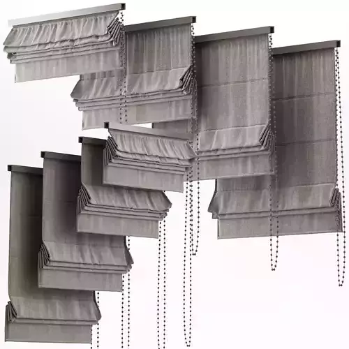 Curtains 21 Blinds 3D model