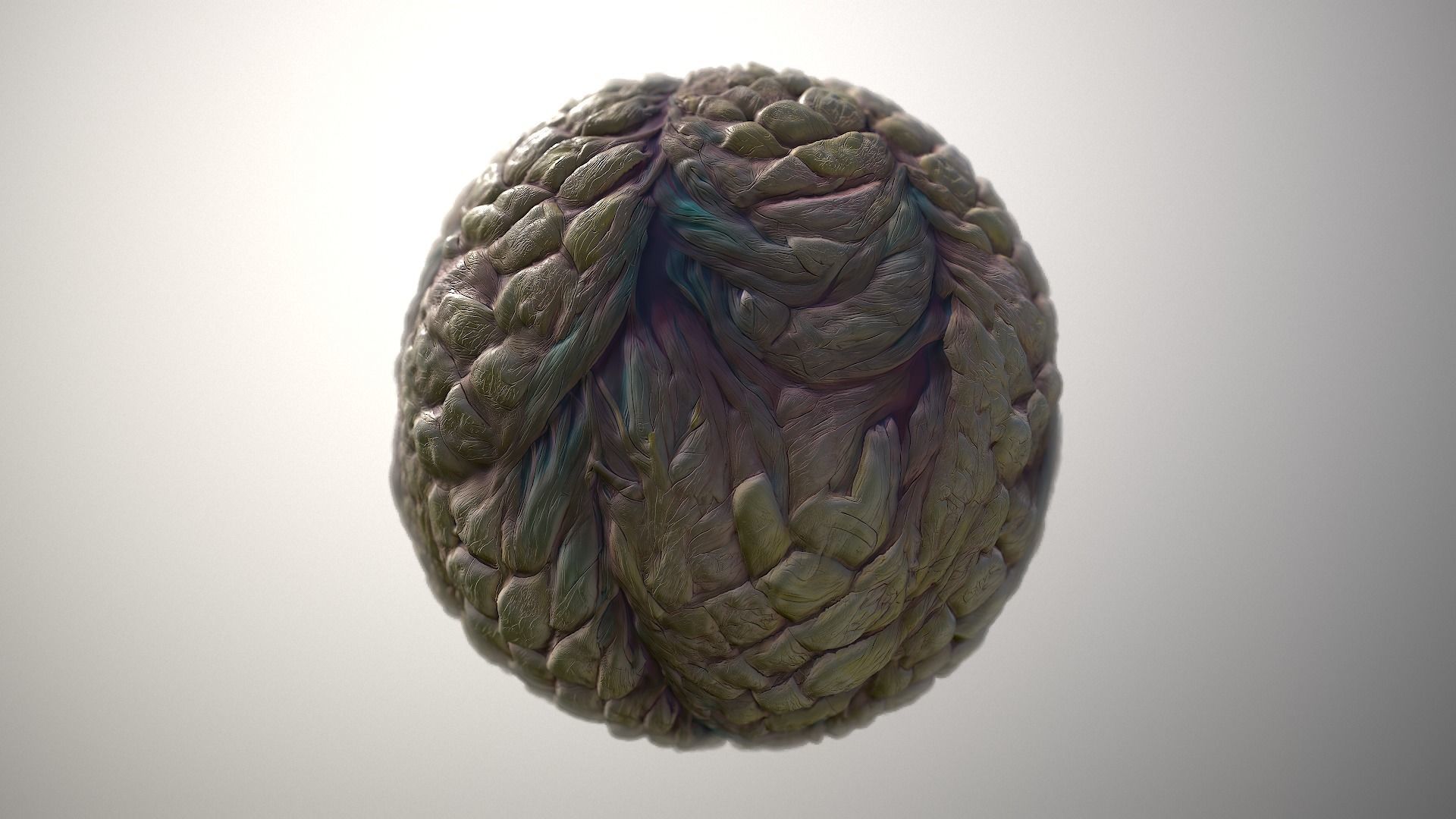 Material Skin Monster 44 Seamless PBR Texture Texture_4