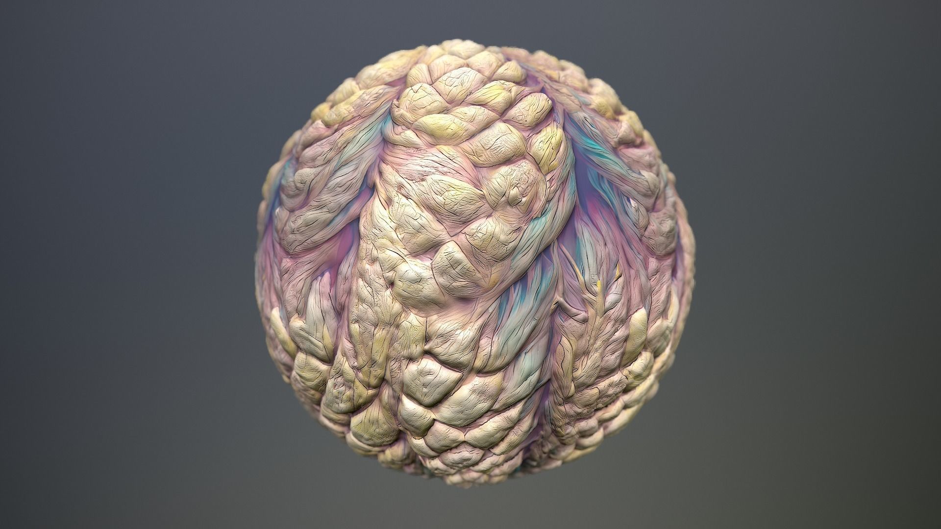 Material Skin Monster 44 Seamless PBR Texture Texture_12