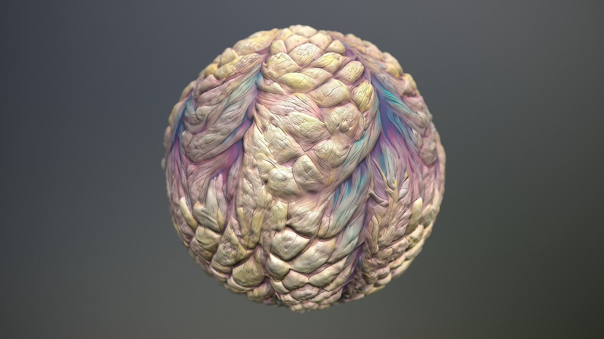 Material Skin Monster 44 Seamless PBR Texture Texture_14
