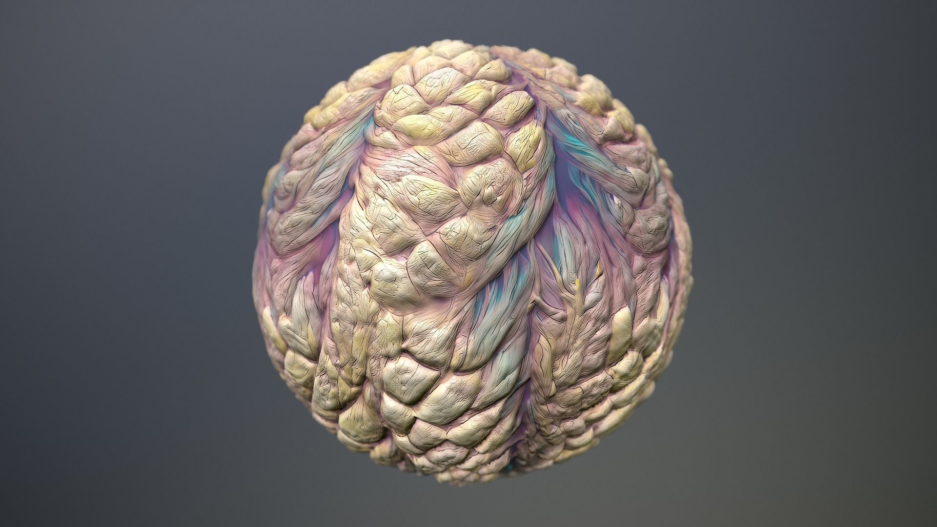 Material Skin Monster 44 Seamless PBR Texture Texture_11