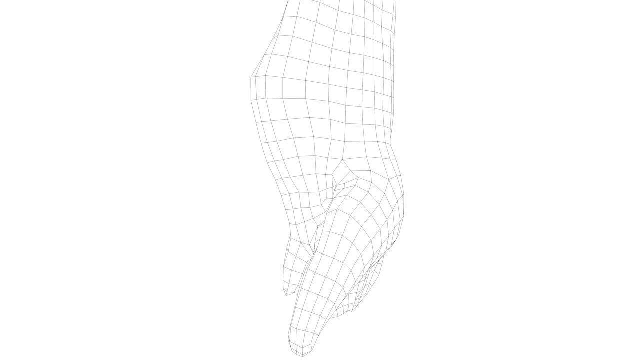 Pork Body Half Low-poly 3D model_3