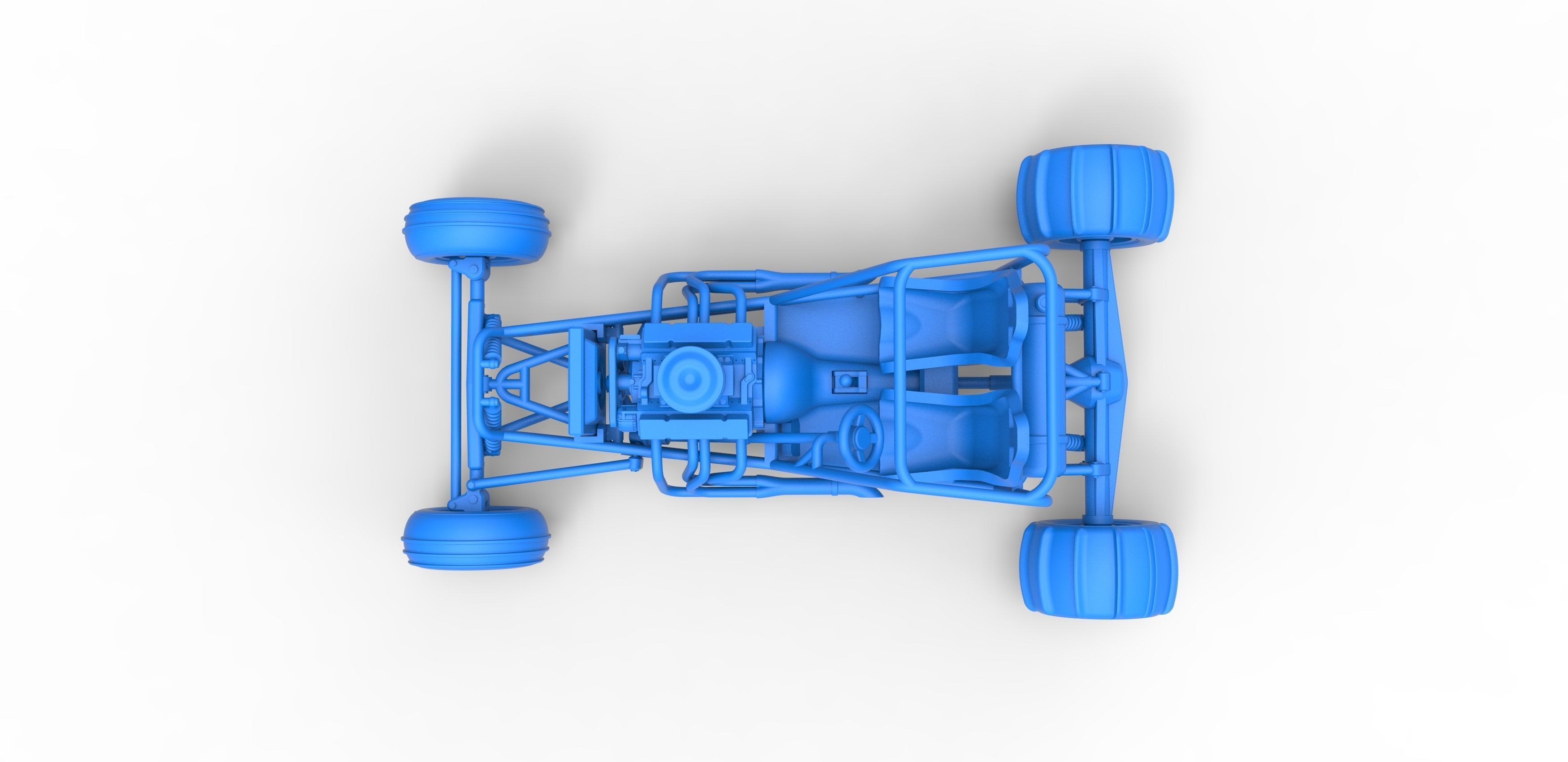 Old school water pumper Sand buggy Version 2 Scale 1 to 25 3D print model_24