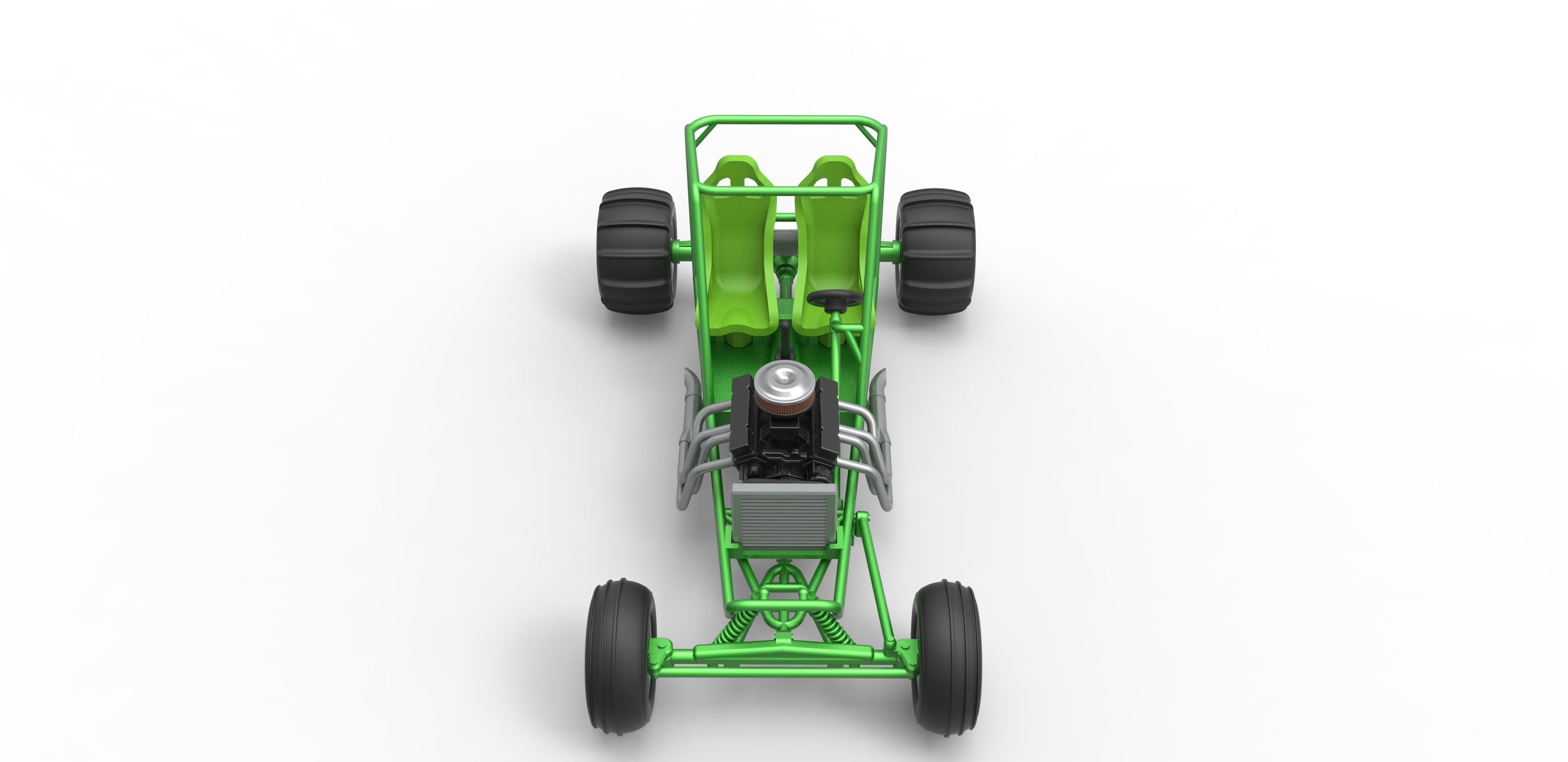 Old school water pumper Sand buggy Version 2 Scale 1 to 25 3D print model_6