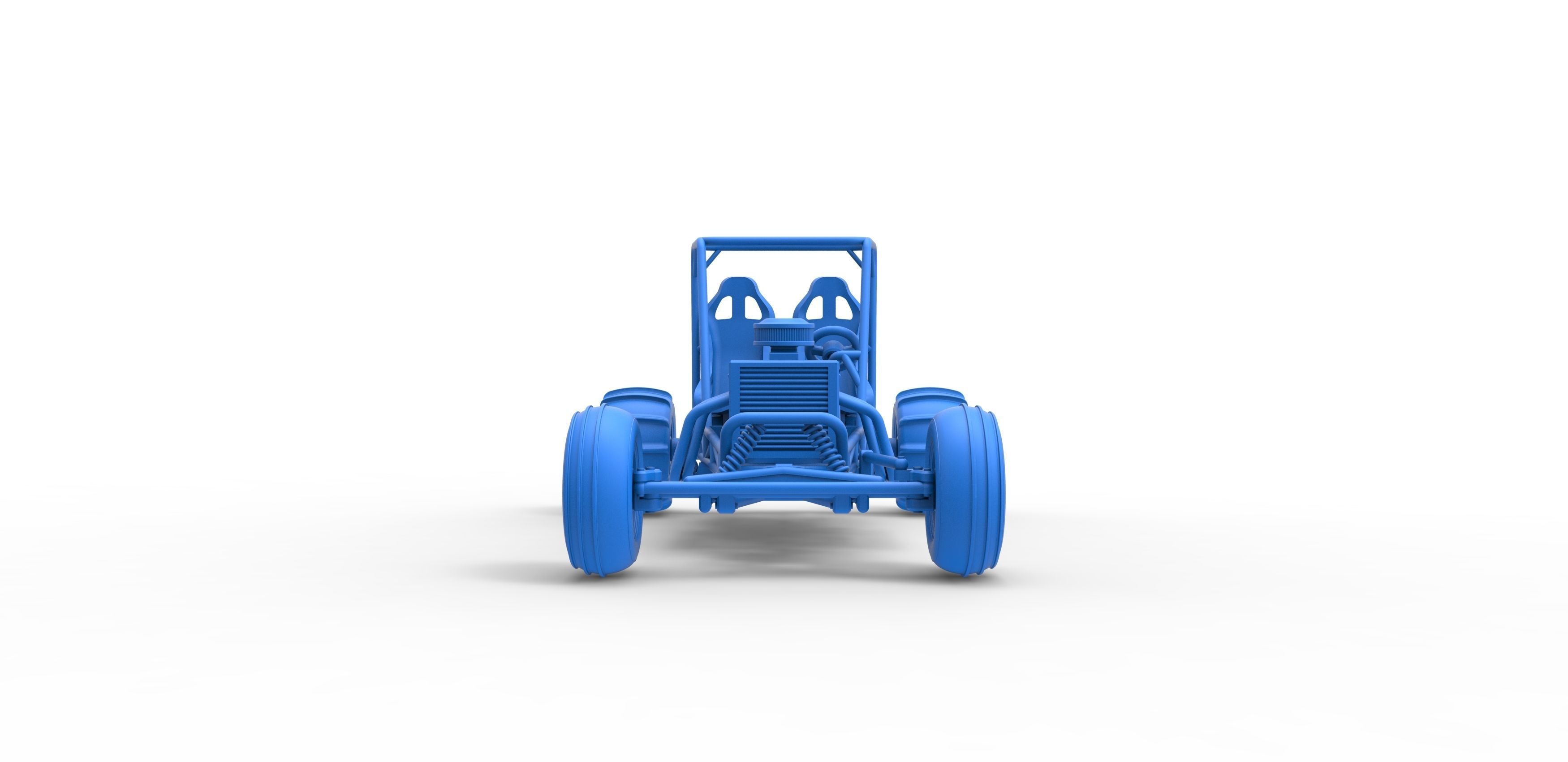 Old school water pumper Sand buggy Version 2 Scale 1 to 25 3D print model_21