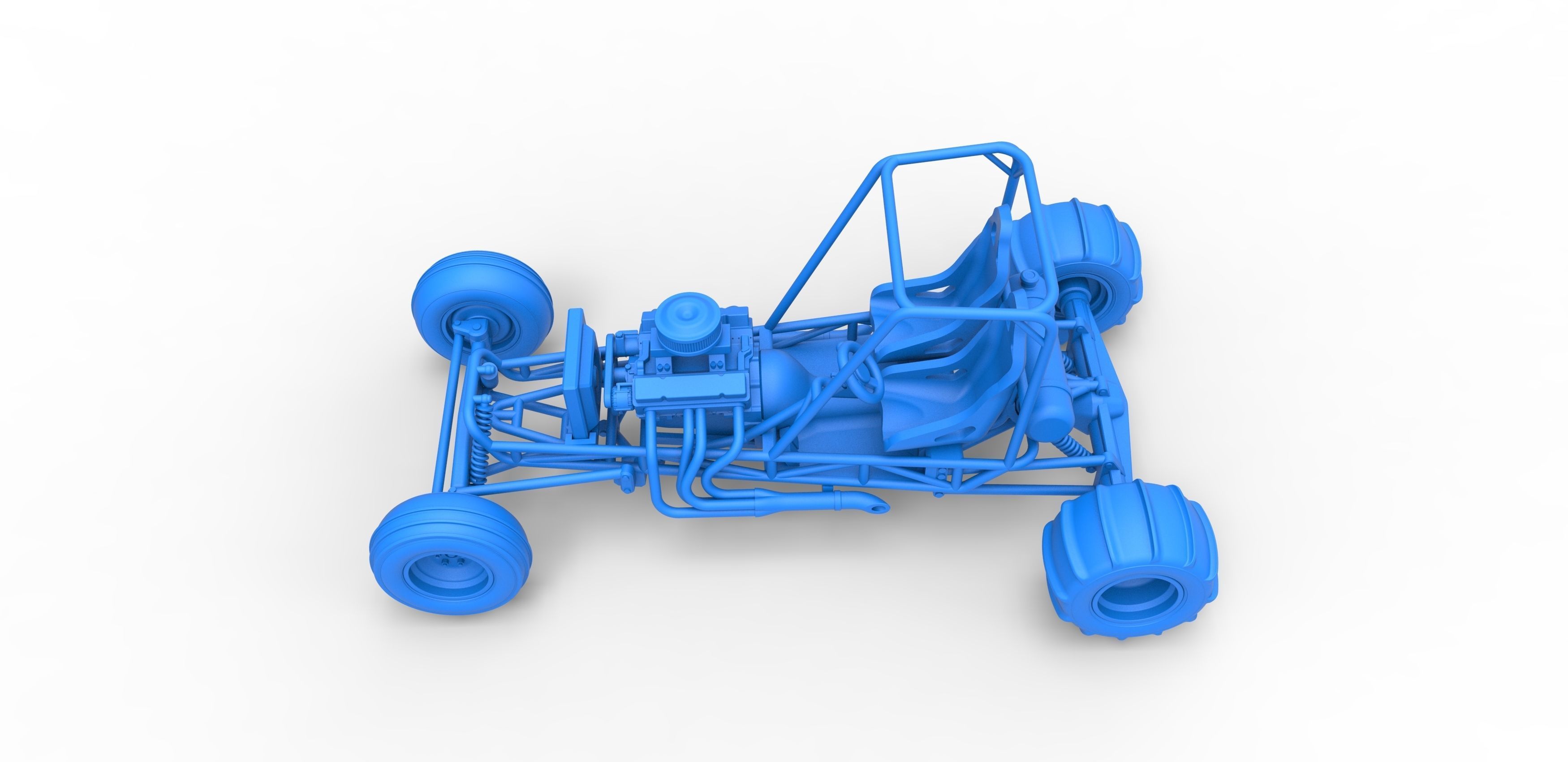 Old school water pumper Sand buggy Version 2 Scale 1 to 25 3D print model_23